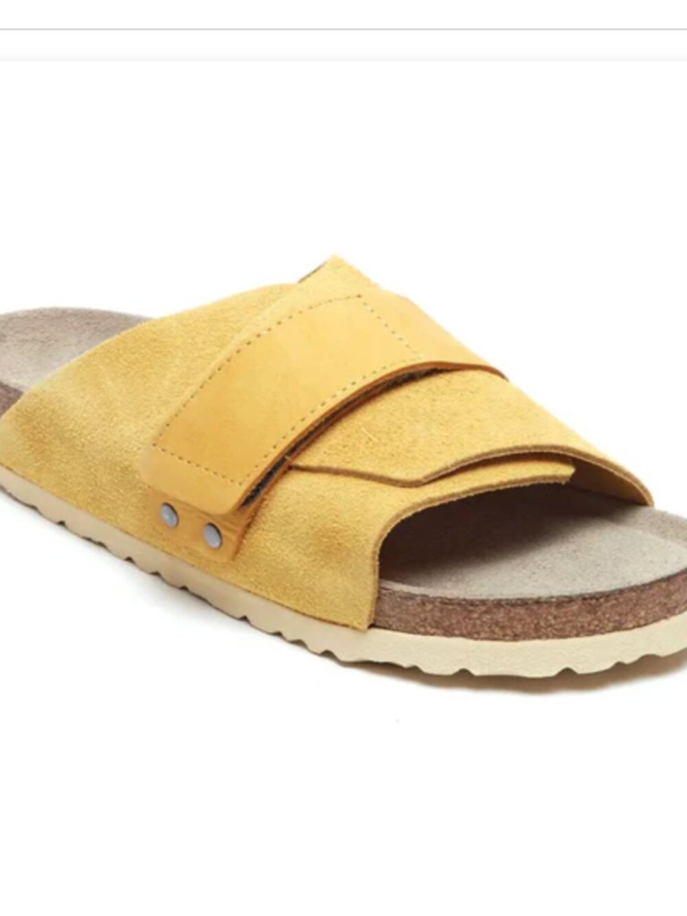 Birkenstock Yellow Kyoto Soft Footbed Slides - 42 Narrow - Picture 3 of 9